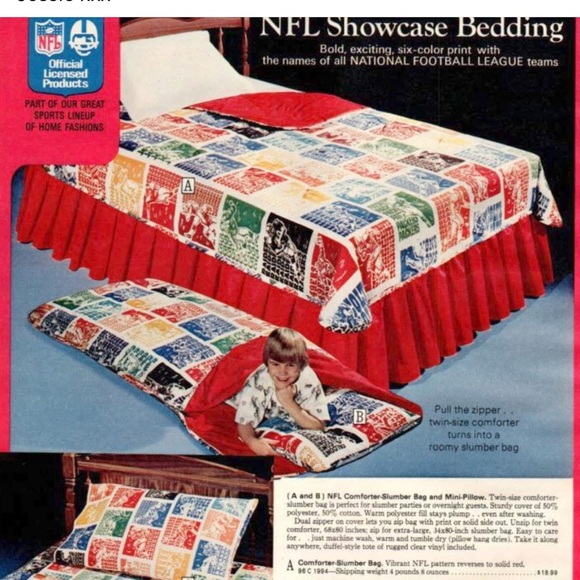 Vintage NFL Teams Twin Sheet - Picture 4 of 5